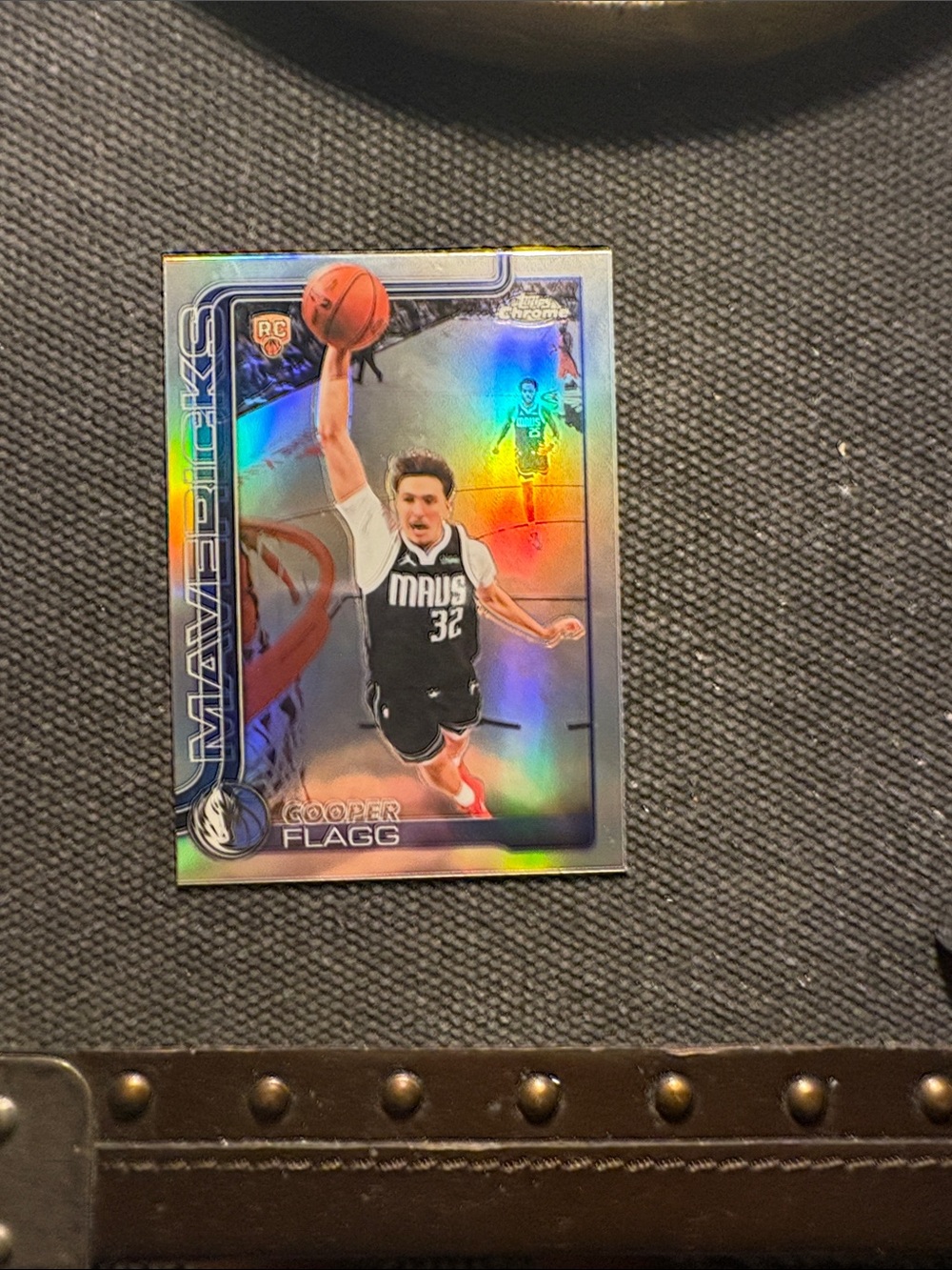 Topps Mavericks Holographic Basketball Card - Silver/Blue